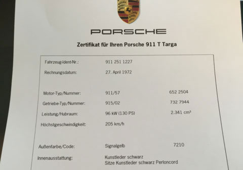 Im Vorlauf: Porsche 911 2.4 T Targa